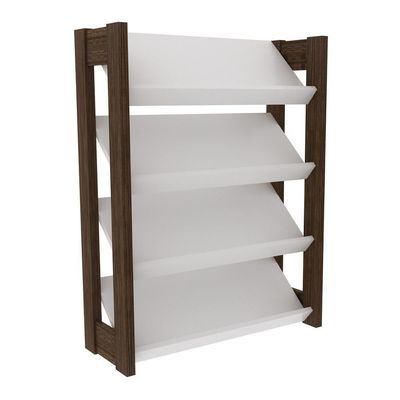 Sapateira Multimóveis Vcr35006 Branco/Nogal Branco/Nogal