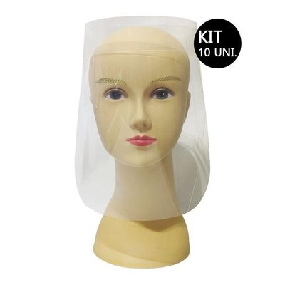 Mascara Face Shield Kit 10 Uni Facial Protetor