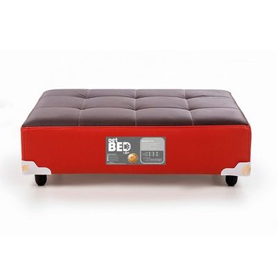 Cama Pet Bed Marrom/vermelho 80x60x19cm