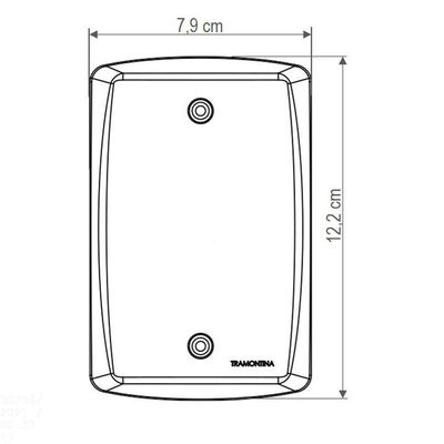Conjunto 4x2 Com 3 Tomadas 2p+t 10 A 250 V Tramontina Lux2 Branco Tramontina