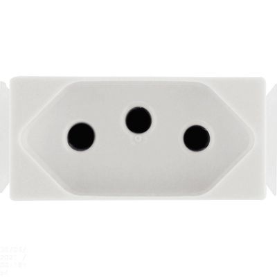 Módulo Tomada 2p+t Tramontina Aria 10 A 250 V Branco Tramontina