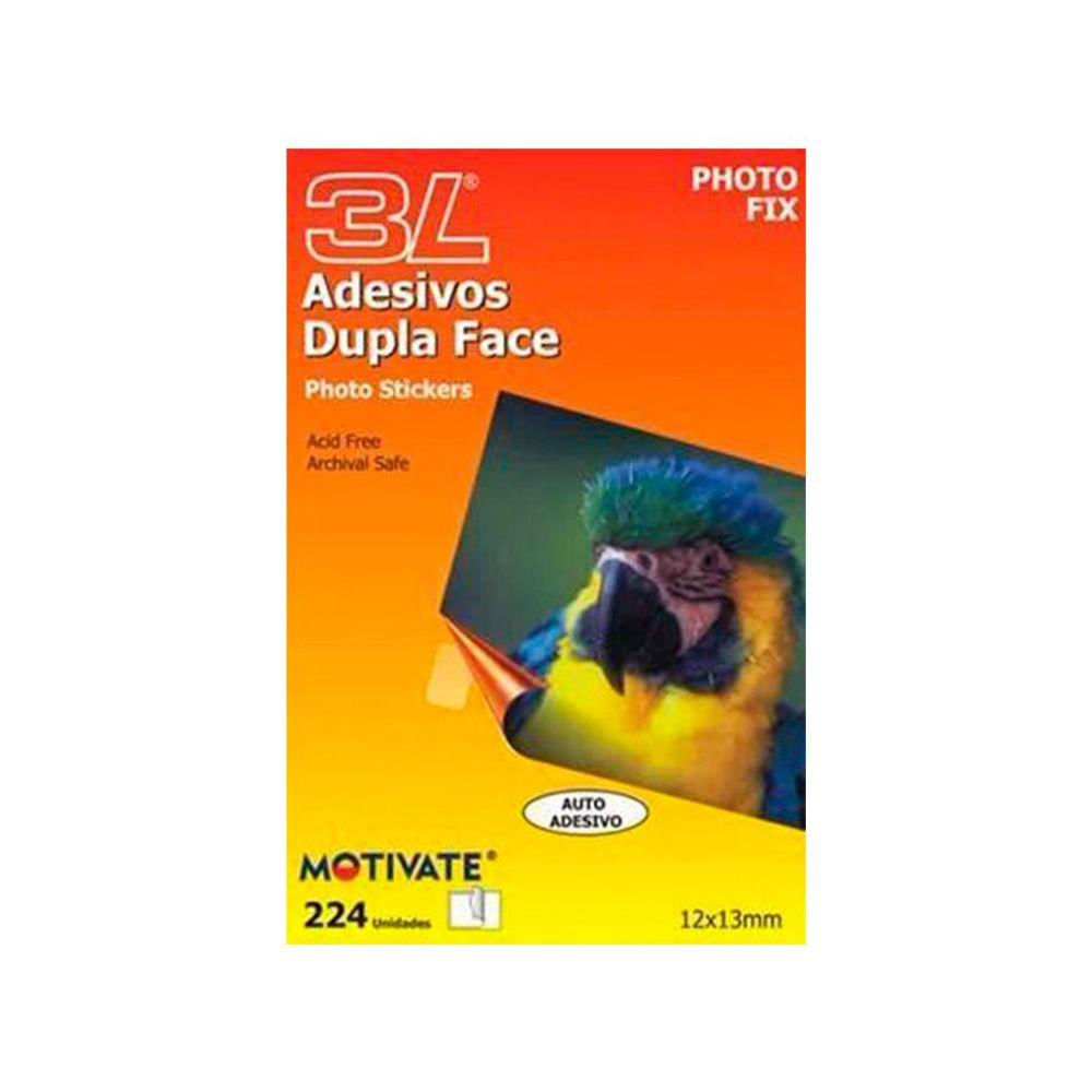Auto Adesivo Dupla Face Photo Fix 20 Blister de 224 Unidades