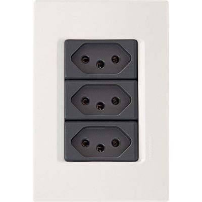 Conjunto 4x2 - 3 Tomadas 2p+t 20a 250v~ Tramontina