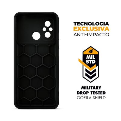 Capa para Redmi 12C - Symetric Preta - Gshield