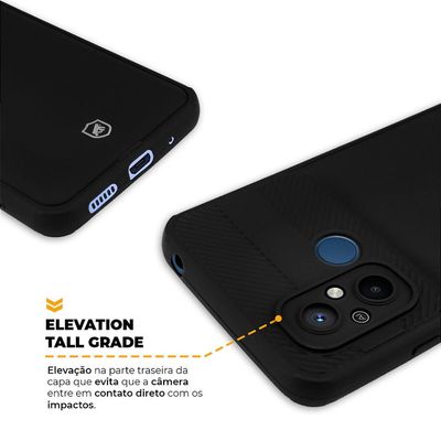 Capa para Redmi 12C - Symetric Preta - Gshield