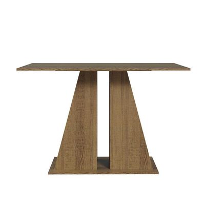 Mesa De Jantar Retangular Com Tampo De Madeira Rustic/crema 5383 Madesa Rustic/crema