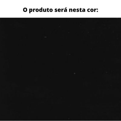 Mesa De Jantar Mh-5299 Herval Redonda 110 Cm Madeira Laca Fosca Preta Base Preta