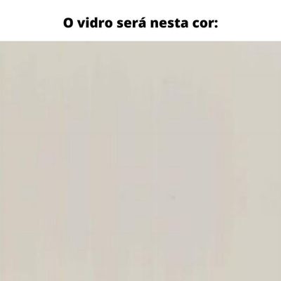 Mesa De Jantar Mh-5346 Herval Retangular 220 Cm Madeira Amêndoa Vidro Off White