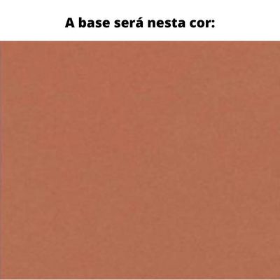 Mesa De Jantar Mh-5299 Herval Redonda 70 Cm Madeira Laca Fosca Off White Base Cobre