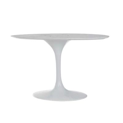 Base De Mesa De Jantar Saarinen Oval Para Tampo De 244x137 Cm Branca