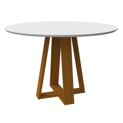 Mesa Vitória 135X135Cm - Ypê/Off White