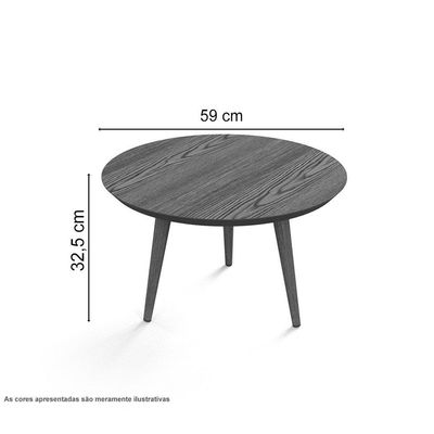 Mesa De Centro Luna 590 Cumarú Patrimar