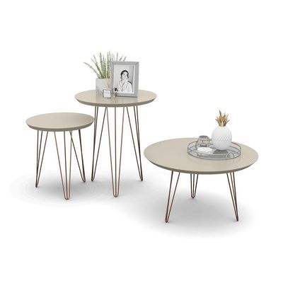 Mesa De Apoio Evolution Off-white Patrimar