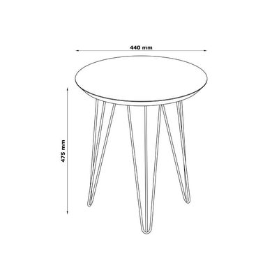 Mesa De Apoio Evolution Off-white Patrimar