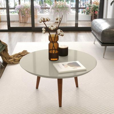 Mesa De Centro Luna 590 Off White Patrimar