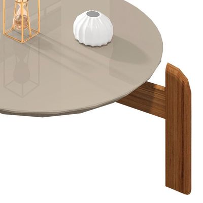 Mesa De Centro Para Sala Off White Cedro