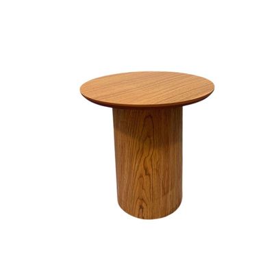Mesa Lateral Cilíndrica 31cm Freijó