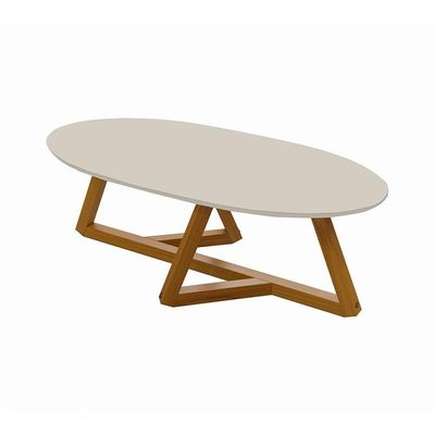Mesa De Centro Classic Off White/Nature - Tebarrot