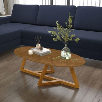 Conjunto De Mezanino Lateral Com Mesa De Centro Turim Nature