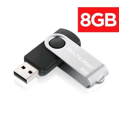Pen Drive Multilaser Twist Usb 2.0 8Gb Pd587
