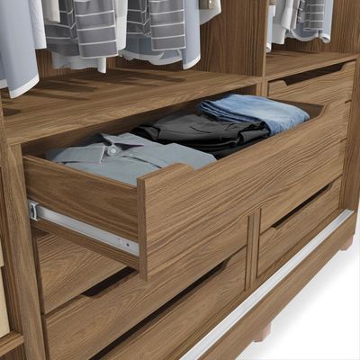 Guarda-Roupa Kappesberg C/Pés E 3 Espelhos 3 Portas 8Gavetas