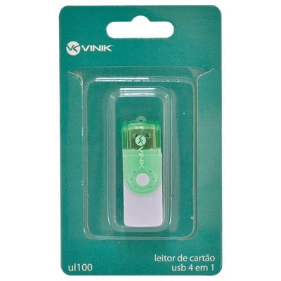 Leitor De Cartao Usb 2.0 4 Em 1 - Ul100