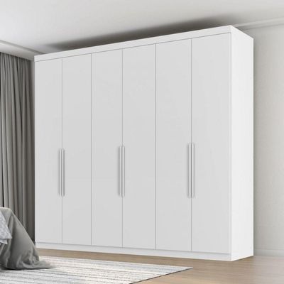 Guarda Roupa Casal Evidence Plus Ii Branco Absoluto Zanzini Branco