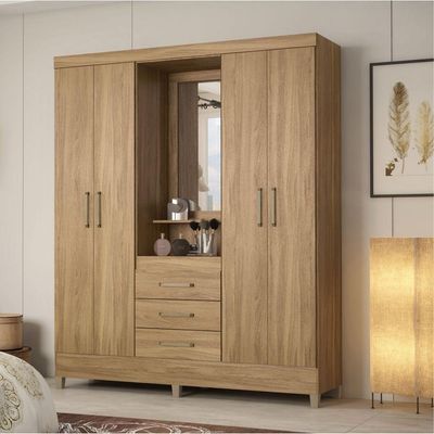 Conjunto Quarto Guarda Roupa E Comoda Arezzo Amendola