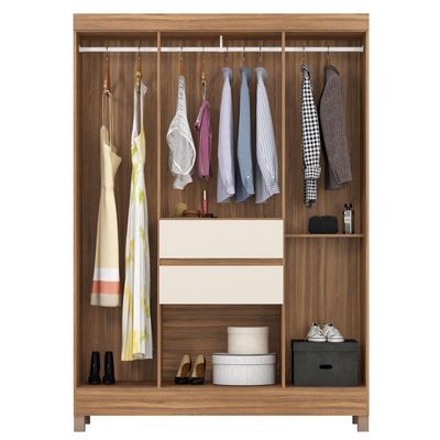 Conjunto Quarto Guarda Roupa E Comoda Pescara Amendola Off-white