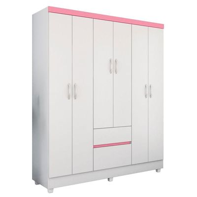 Conjunto Quarto Guarda Roupa E Comoda Forggia Branco