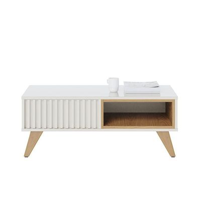 Conjunto Home Para Tv E Mesa De Centro Diana Freijo Off-white