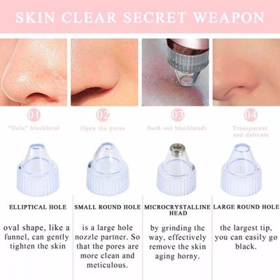 Máquina Sucção A Vácuo Remove Cravo Aparelho Acne Cleaning