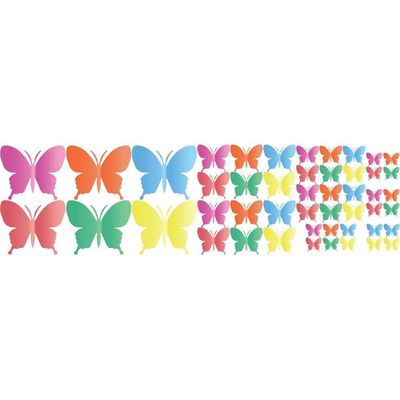 Adesivo De Parede Decorativo Infantil Borboletas