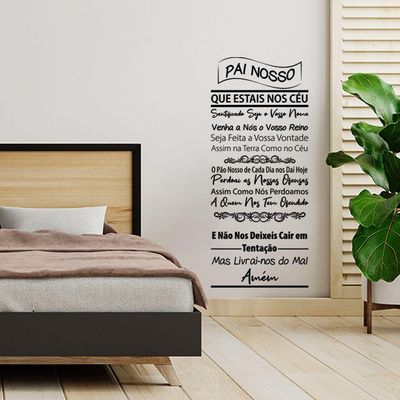 Adesivo Papel Parede Quarto Sala Oração Pai Nosso