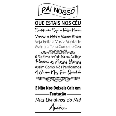 Adesivo Papel Parede Quarto Sala Oração Pai Nosso