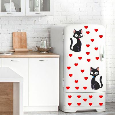 Adesivo Para Geladeira Ou Paredes Casal Gatinhos