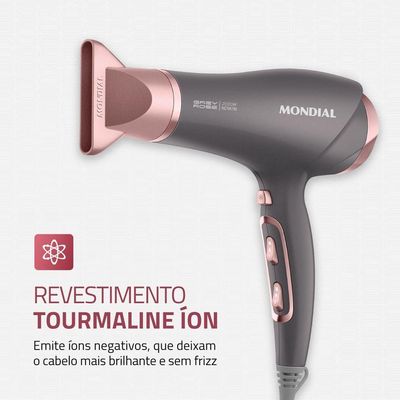 Secador De Cabelos Mondial Grafine/rose SCN-11 60hz 127V