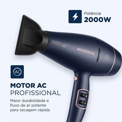 Secador De Cabelos Infrared Mondial - Scp-01-ir Sec Cabelos Prof Scp-01-ir 220v/60hz