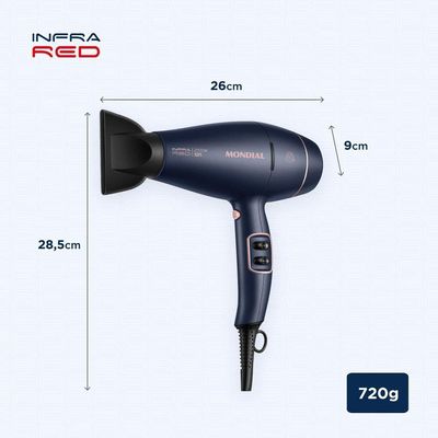 Secador De Cabelos Infrared Mondial - Scp-01-ir Sec Cabelos Prof Scp-01-ir 220v/60hz
