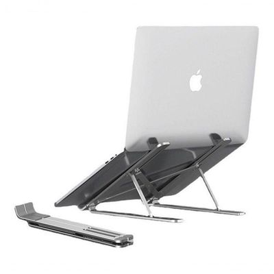 Suporte Para Notebook Alumínio Dobrável Ergonômico Ajustável