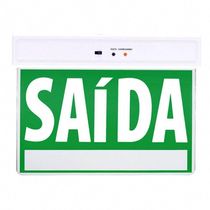 Placa De Sinalizaçao Emergencia Saida Led Bateria