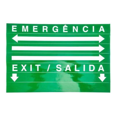 Placa De Sinalizaçao Emergencia Saida Led Bateria