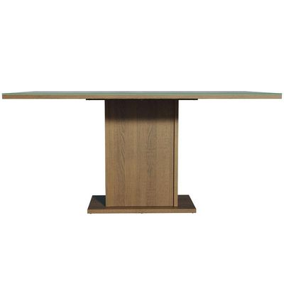 Mesa De Jantar Retangular Tampo De Vidro Madesa 5363 - Rustic/cinza Rustic/cinza