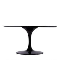 Base De Mesa De Jantar Saarinen Oval Para Tampo De 160x90 Cm Preta