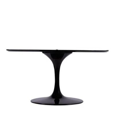 Base De Mesa De Jantar Saarinen Oval Para Tampo De 160x90 Cm Preta
