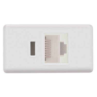 Módulo Tomada Tramontina Izyflat Rj 45 Cat.6 Branco Tramontina