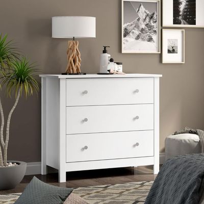 Cômoda Ditália 3 Gavetas Dm-219 Branco