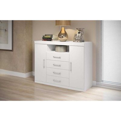 Cômoda De Quarto Master C/ 2 Portas 1 Nicho E 4 Gavetas Atacama - Santos Andirá