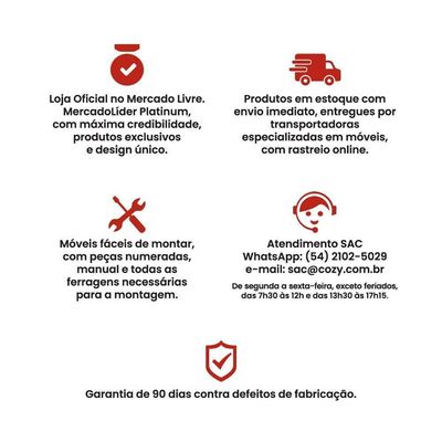Mesa De Cabeceira Ditália 3 Gavetas Dm-111 Branco