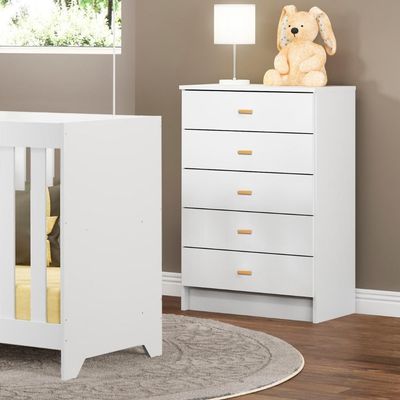 Cômoda Ditália 5 Gavetas Bb-120 Branco